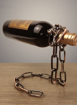 Magic Iron Chain Wine Bottle Holder