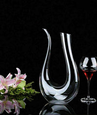 Crystal U-shaped 1500ml Wine Decanter