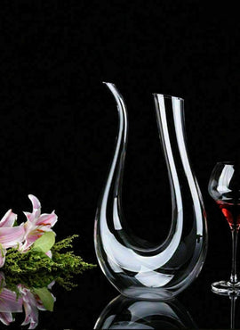 Crystal U-shaped 1500ml Wine Decanter